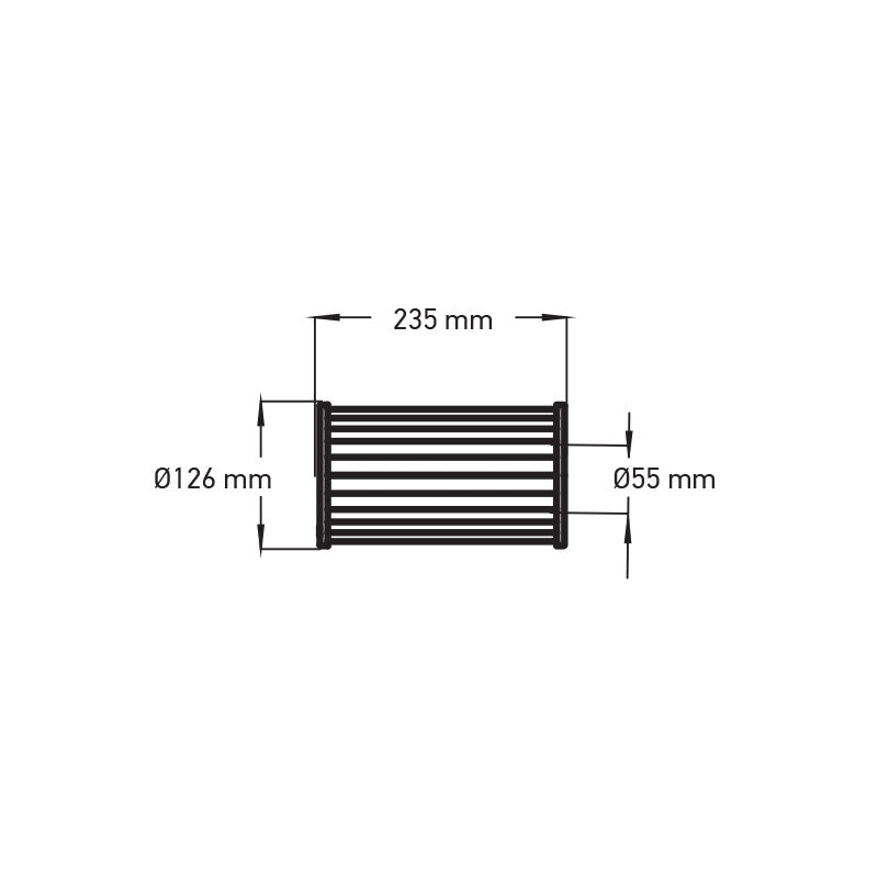 Superfeiner antimikrobieller Papierfilter 23,5 x 12,7 (cm)