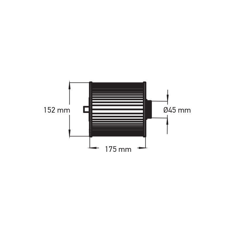 Superfijn antimicrobieel papierfilter 17,5x15,2(cm)